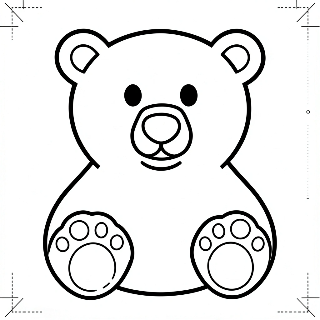 Szablon do wycięcia — kształty misia polarnego - Szablony - Dzień Niedźwiedzia Polarnego
