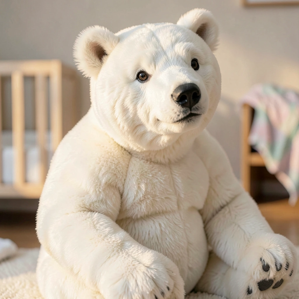 Maskotka niedźwiedzia polarnego — zdjęcie do powitania - Materiały - Dzień Niedźwiedzia Polarnego