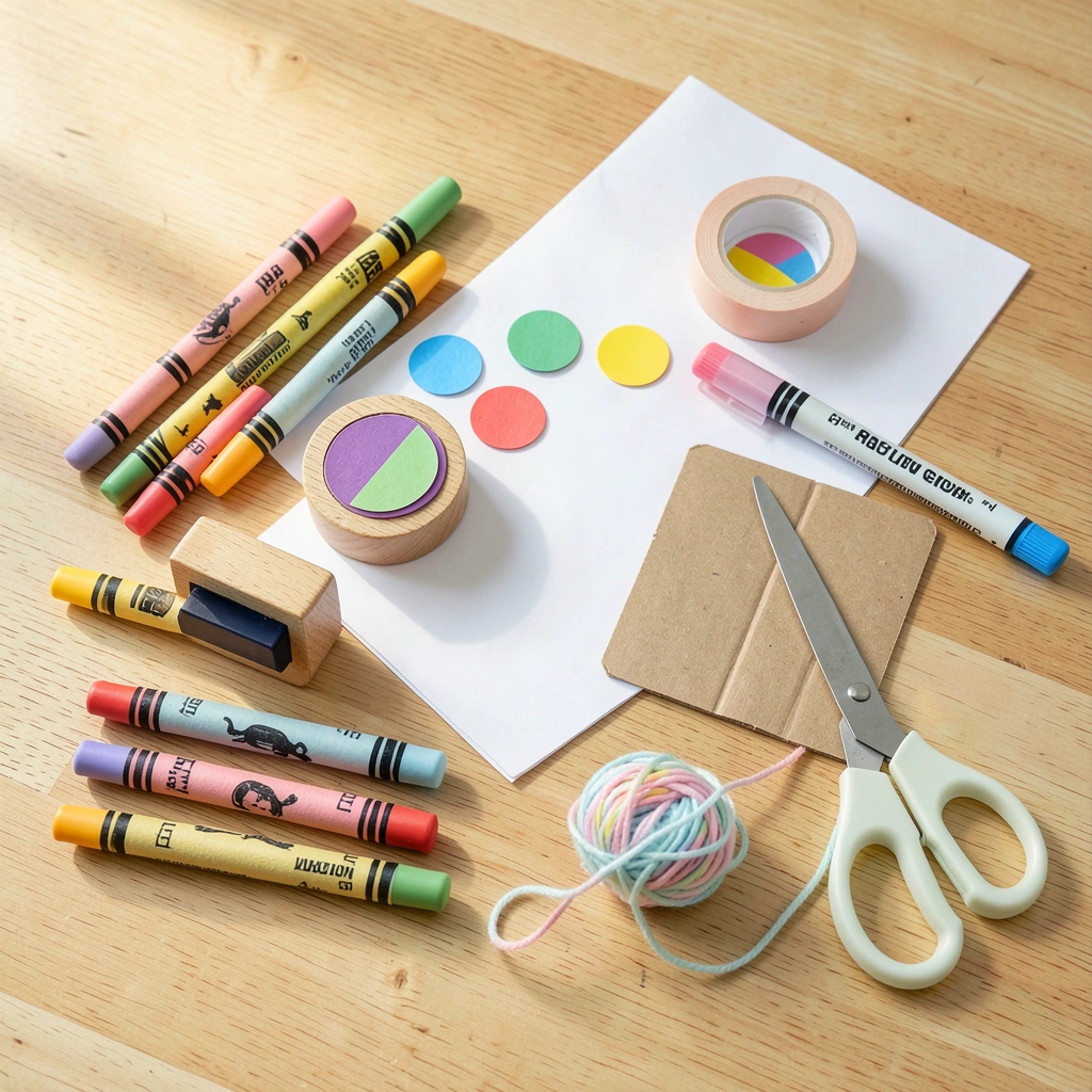 Martwa natura — Przybory do pisania (flatlay) - Materiały - Dzień Pisarza