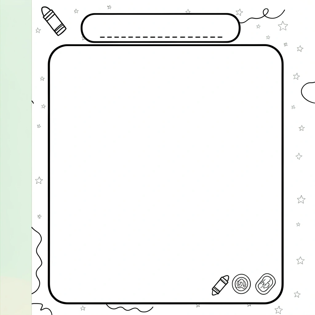 Szablon strony do rysowania - Szablony - Dzień Pisarza