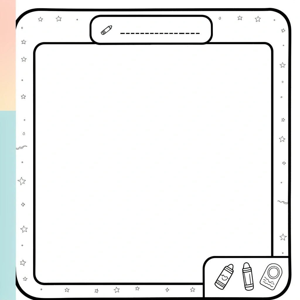 Szablon strony do rysowania - Szablony - Dzień Pisarza