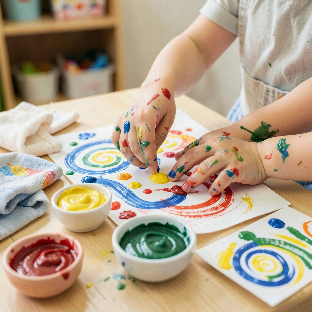 Stacja A — Paluszkowe malowanie (scena) - Materiały - Dzień Pisarza