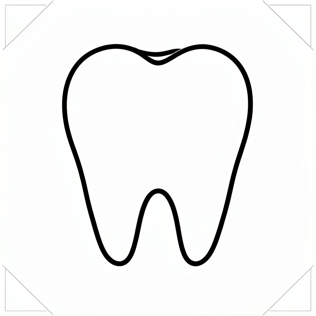 Szablon ząbka — prosty kształt - Szablony - Dzień Dentysty
