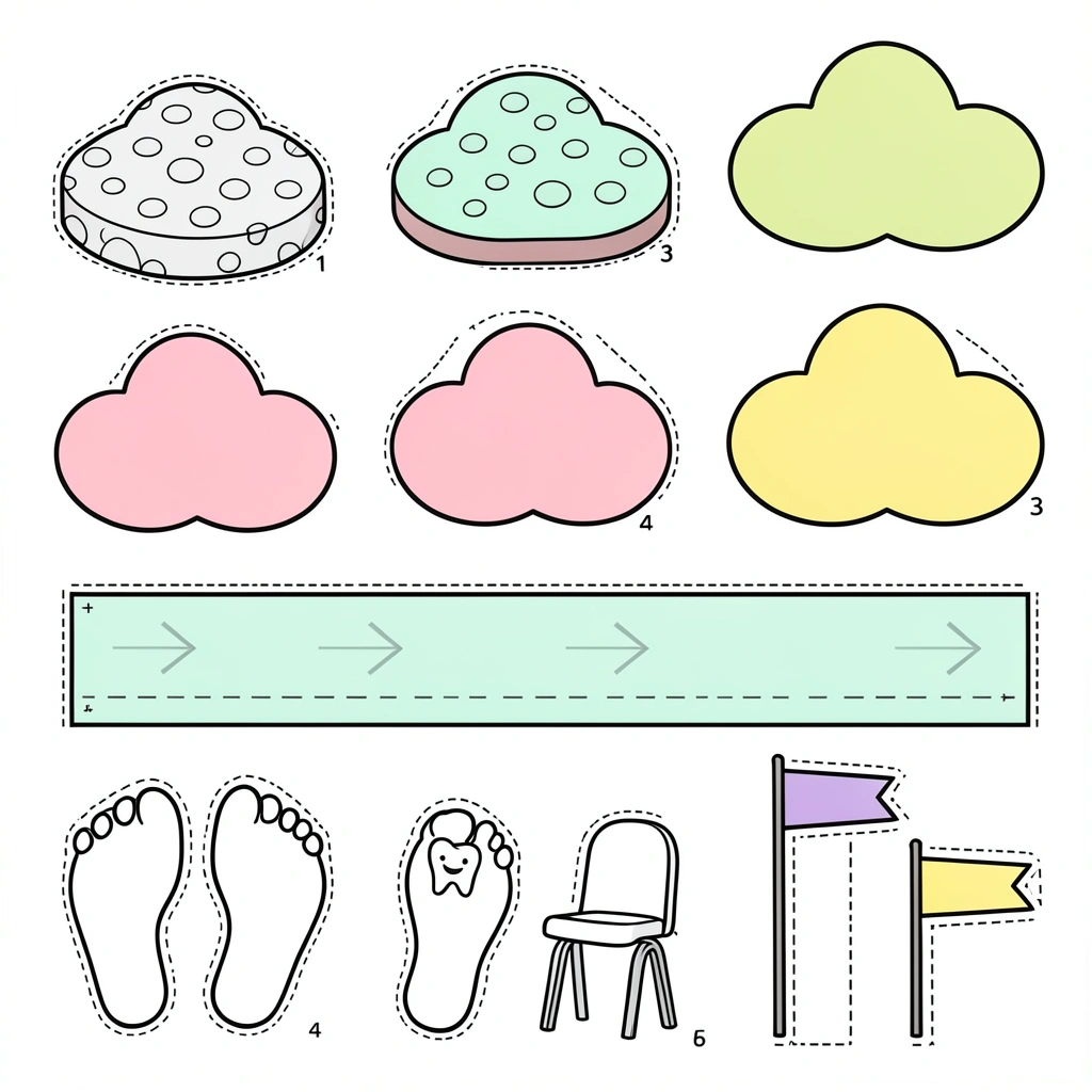 Szablony do toru przeszkód - Szablony - Dzień Dentysty