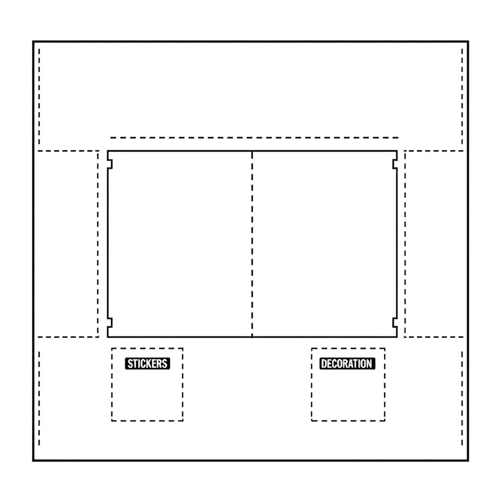 Szablon kartonowej podstawki (A4) - Szablony - Klocki LEGO
