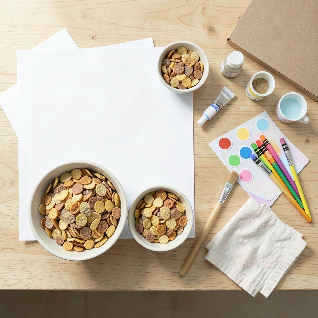 Przybory i stanowisko pracy - Materiały - Dzień Płatków Śniadaniowych