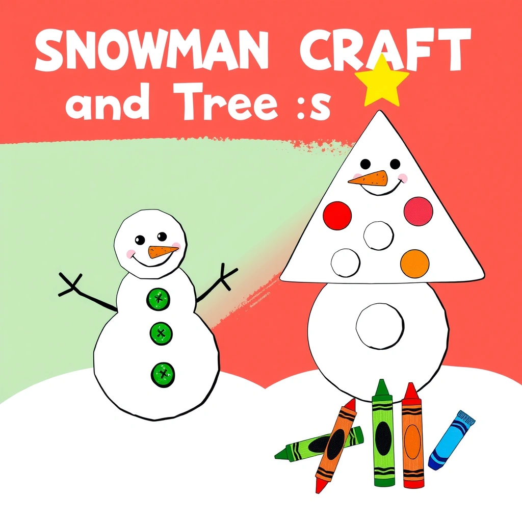 Okładka zajęć: Bałwanek i choinka - Materiały - Boże Narodzenie