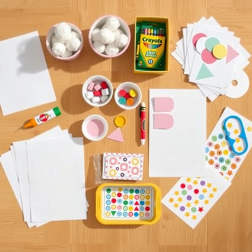 Zdjęcie materiałów ułożonych na stole - Materiały - Boże Narodzenie