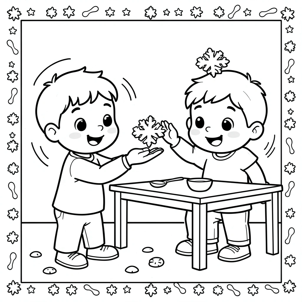 Kolorowanka — Równowaga z płatkiem - Kolorowanki - Dzień Płatków Śniadaniowych