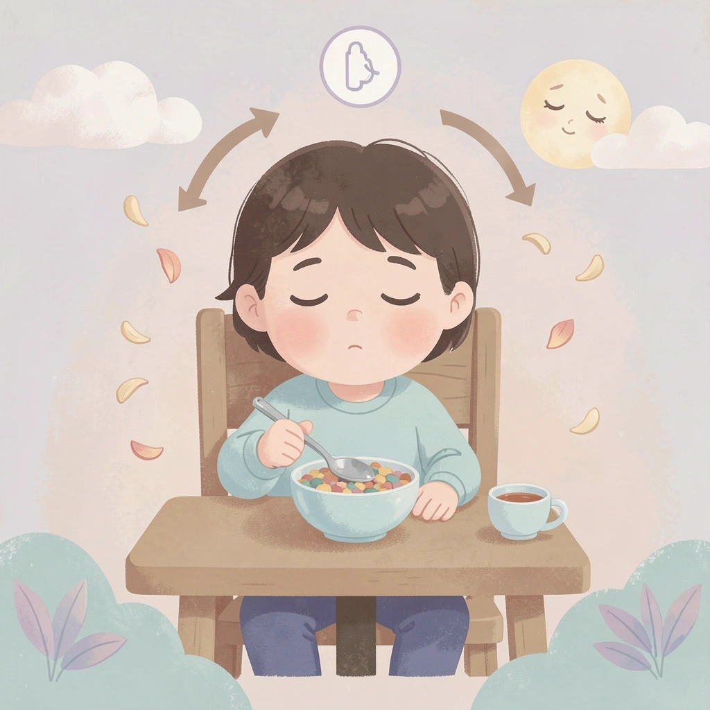 Plakat uspokajający — Pożegnanie i oddechy - Materiały - Dzień Płatków Śniadaniowych