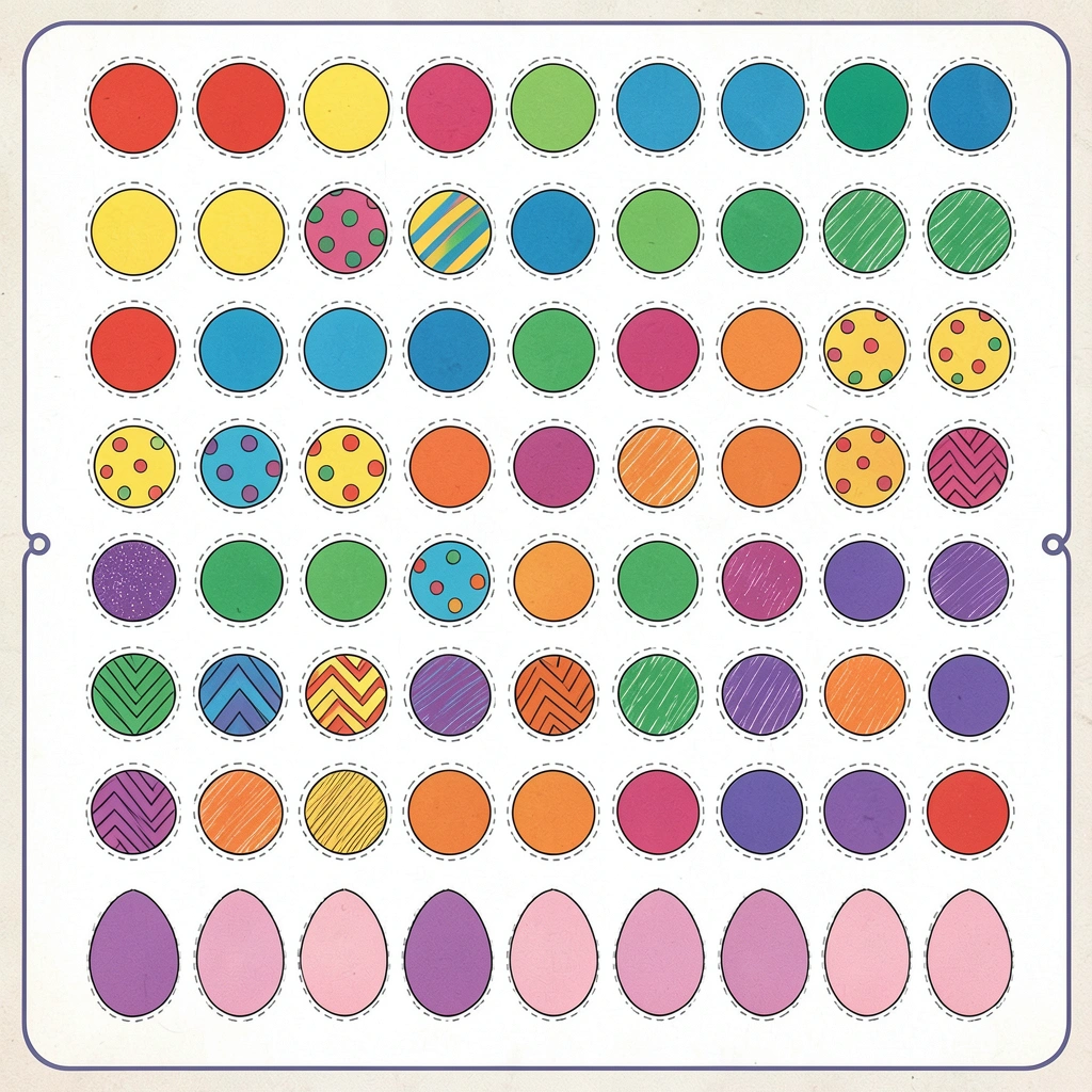 Szablony kolorowych płatków do wycięcia - Szablony - Dzień Płatków Śniadaniowych