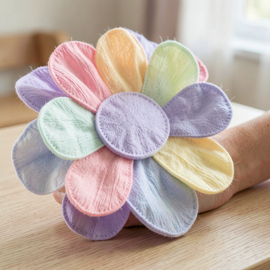 Duży miękki kwiat — rekwizyt powitalny - Materiały - Dzień Kobiet