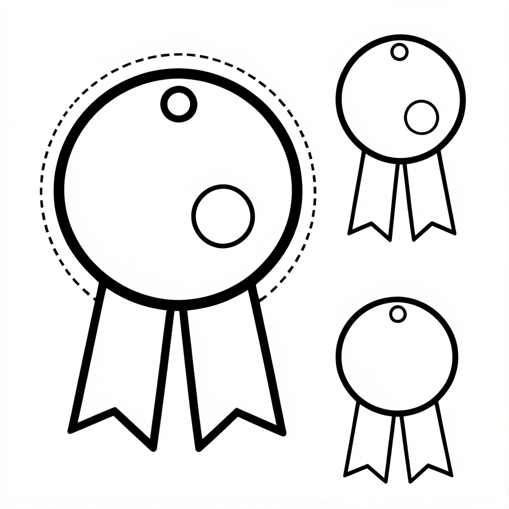 Szablon medalu do druku (A4) - Szablony - Dzień Mężczyzn