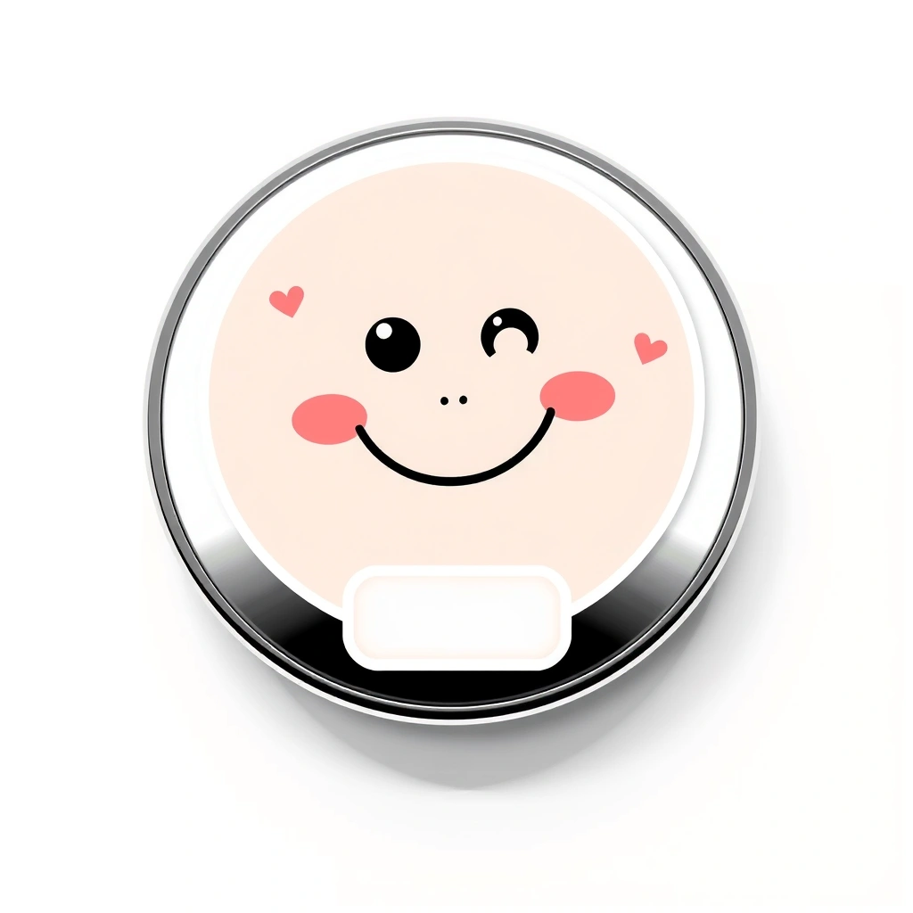 Naklejka/etykieta na lustereczko — Lustereczko - Szablony - Higiena Jamy Ustnej