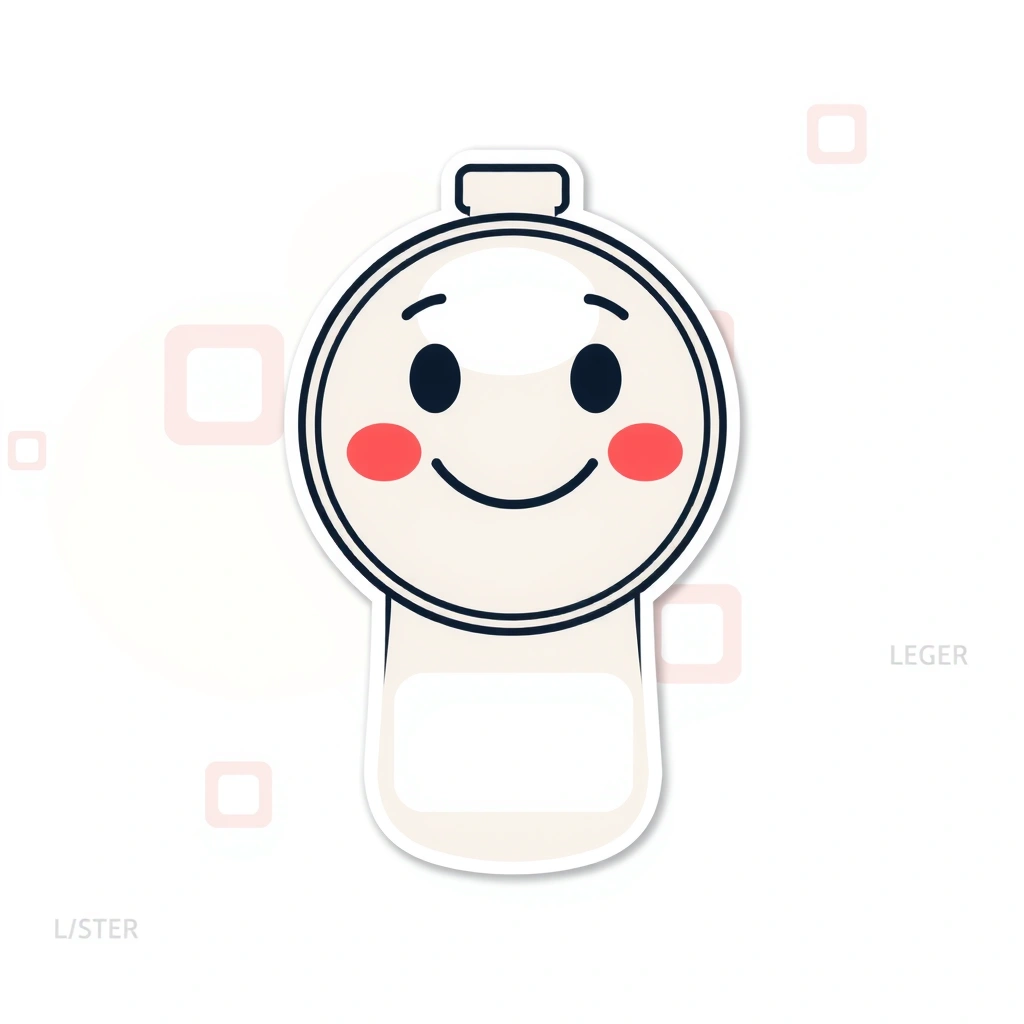 Naklejka/etykieta na lustereczko — Lustereczko - Szablony - Higiena Jamy Ustnej