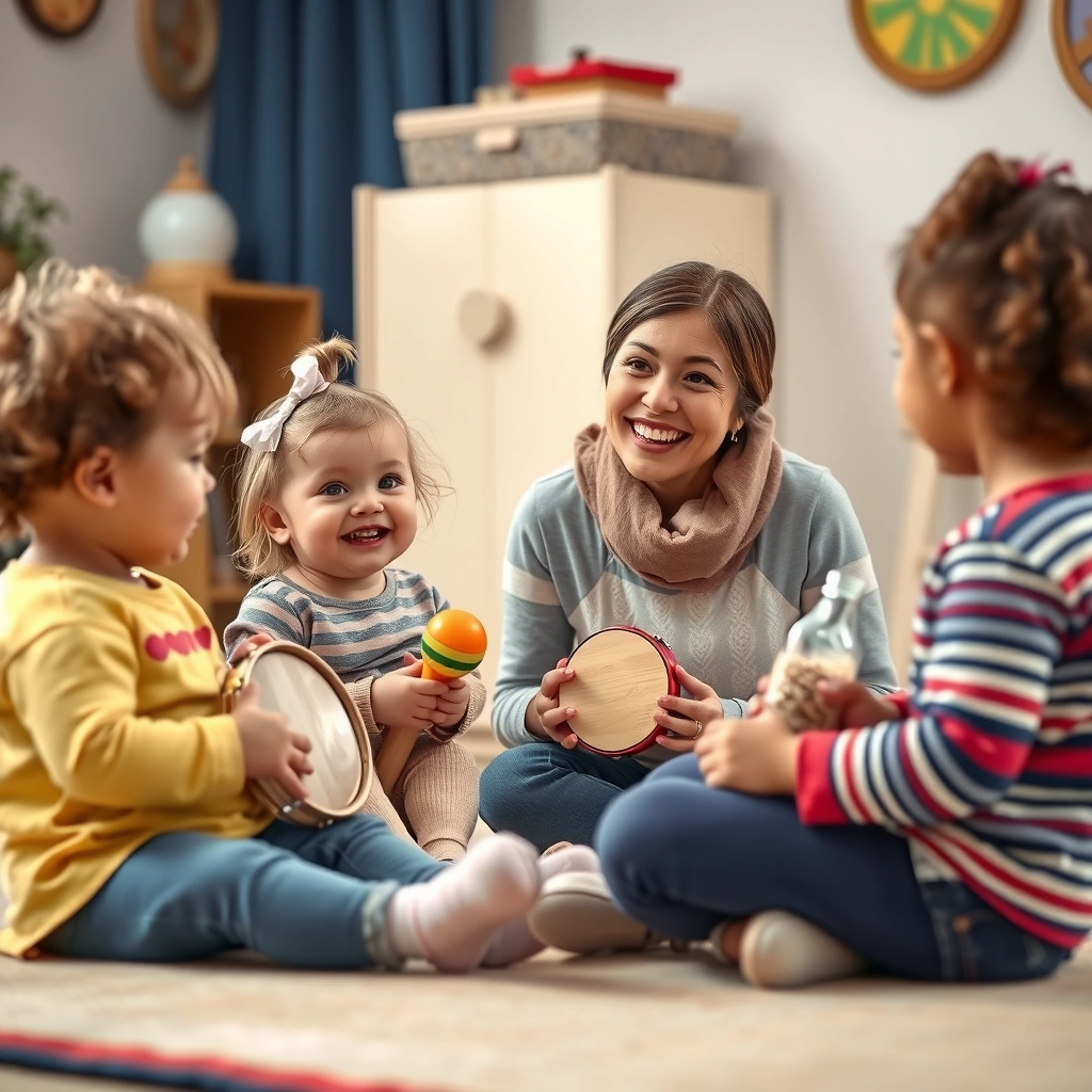 Dzieci z instrumentami perkusyjnymi - Materiały - Halloween