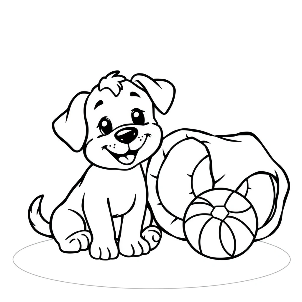 Kolorowanka — Kundelek i zabawki - Kolorowanki - Kundelek