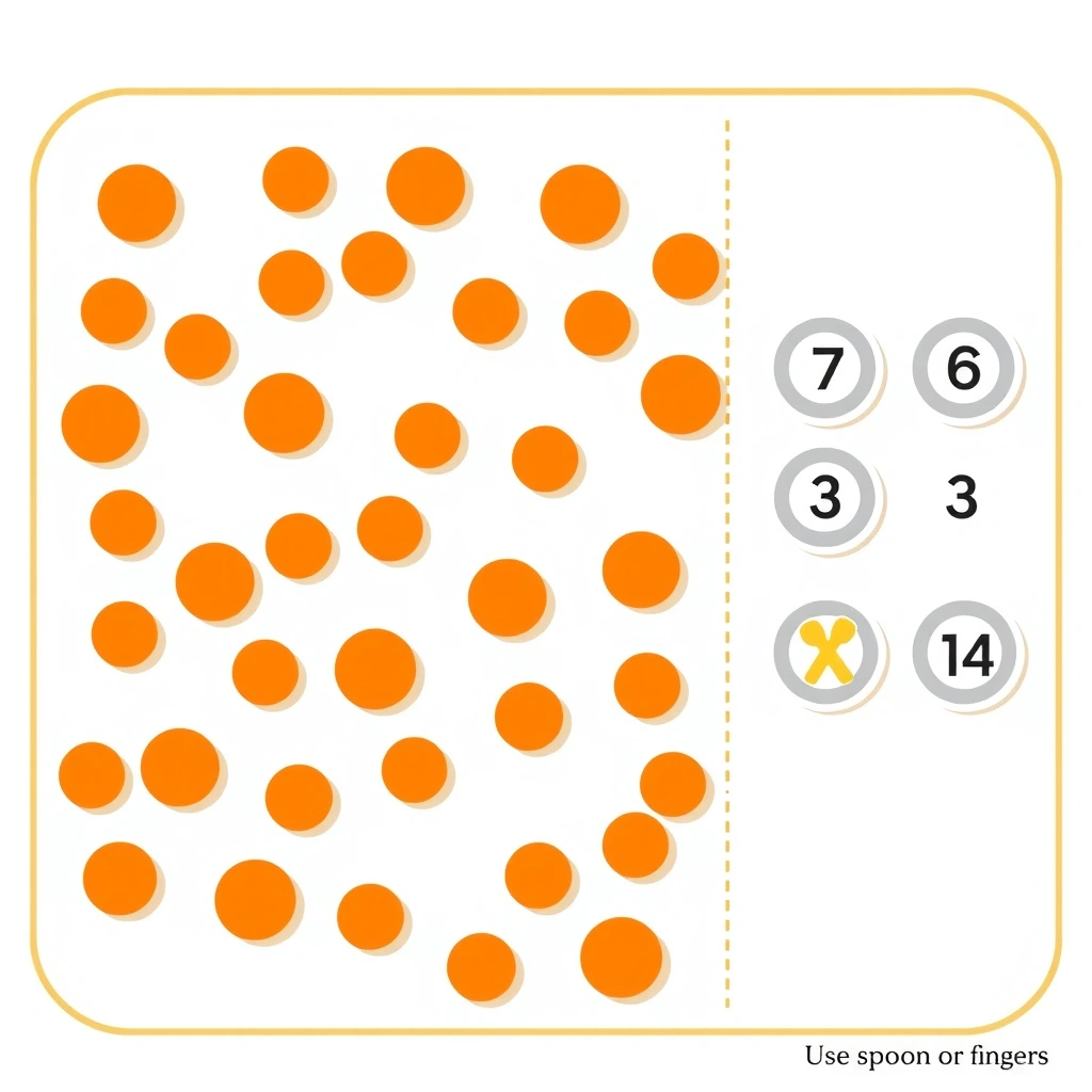 Mini zadanie manipulacyjne — Zbieramy nasionka (matka do wydruku) - Szablony - Dynia