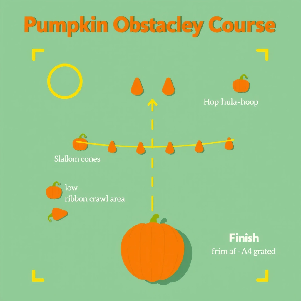 Szablon toru przeszkód — widok z góry - Szablony - Dynia