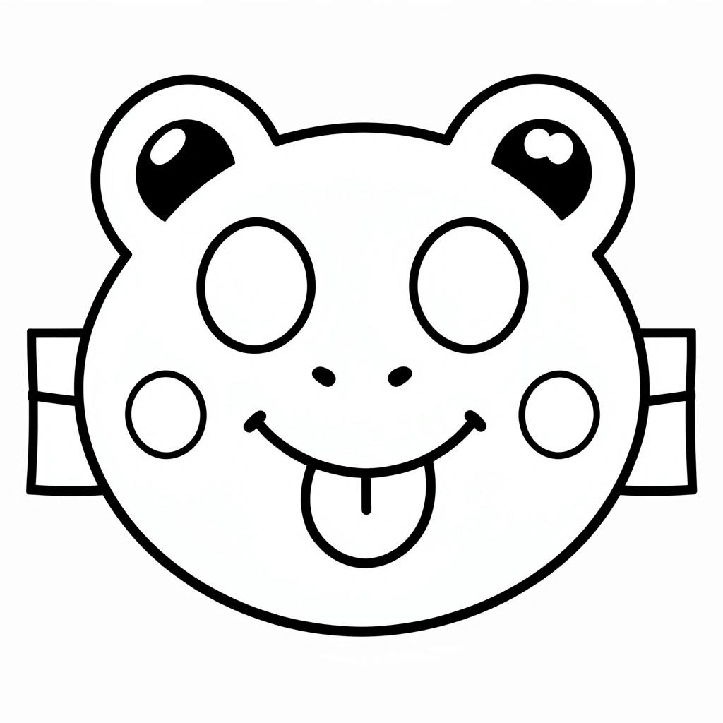 Szablon maski żabki - Szablony - Dzień Żaby