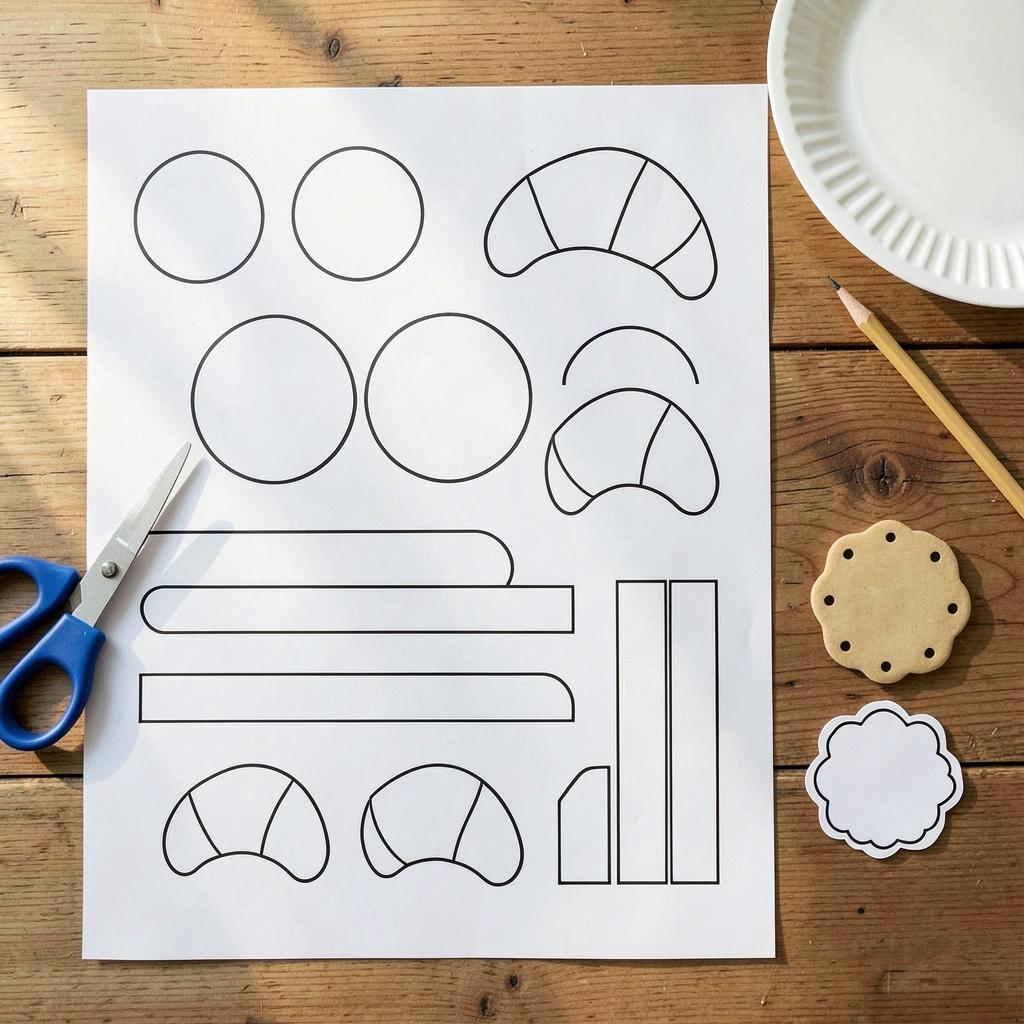 Szablony do wycięcia — kółka i paski - Szablony - Dzień Piekarza i Cukiernika