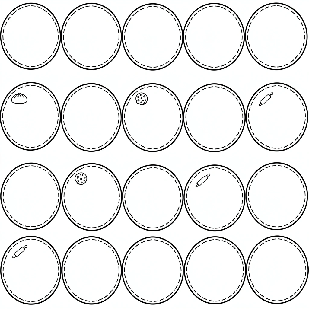 Szablony etykiet na talerzyki (okrągłe) - Szablony - Dzień Piekarza i Cukiernika
