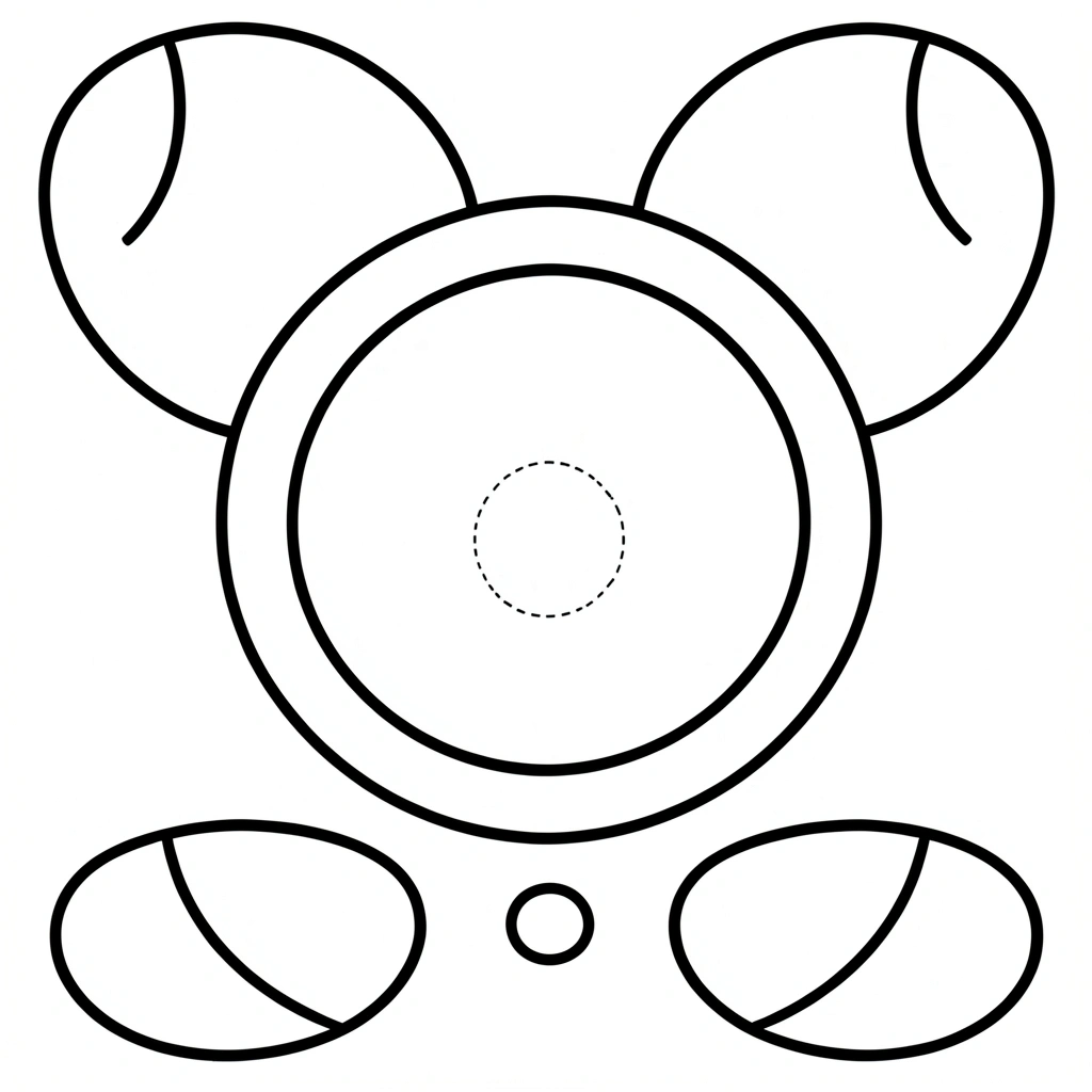 Szablony do wycięcia — elementy pandy - Szablony - Dzień Pandy