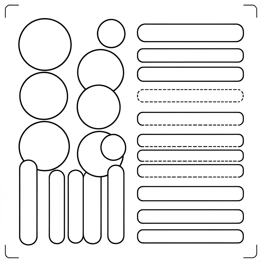 Szablony do wycięcia (koła i promyki) - Szablony - Dzień Szczęścia