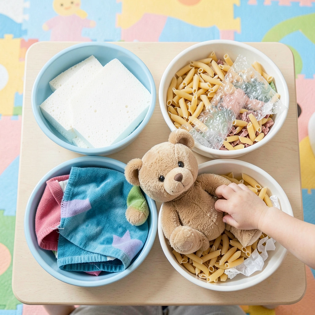 Stacja: Dotykowe pudełka - Materiały - Dzień Szczęścia