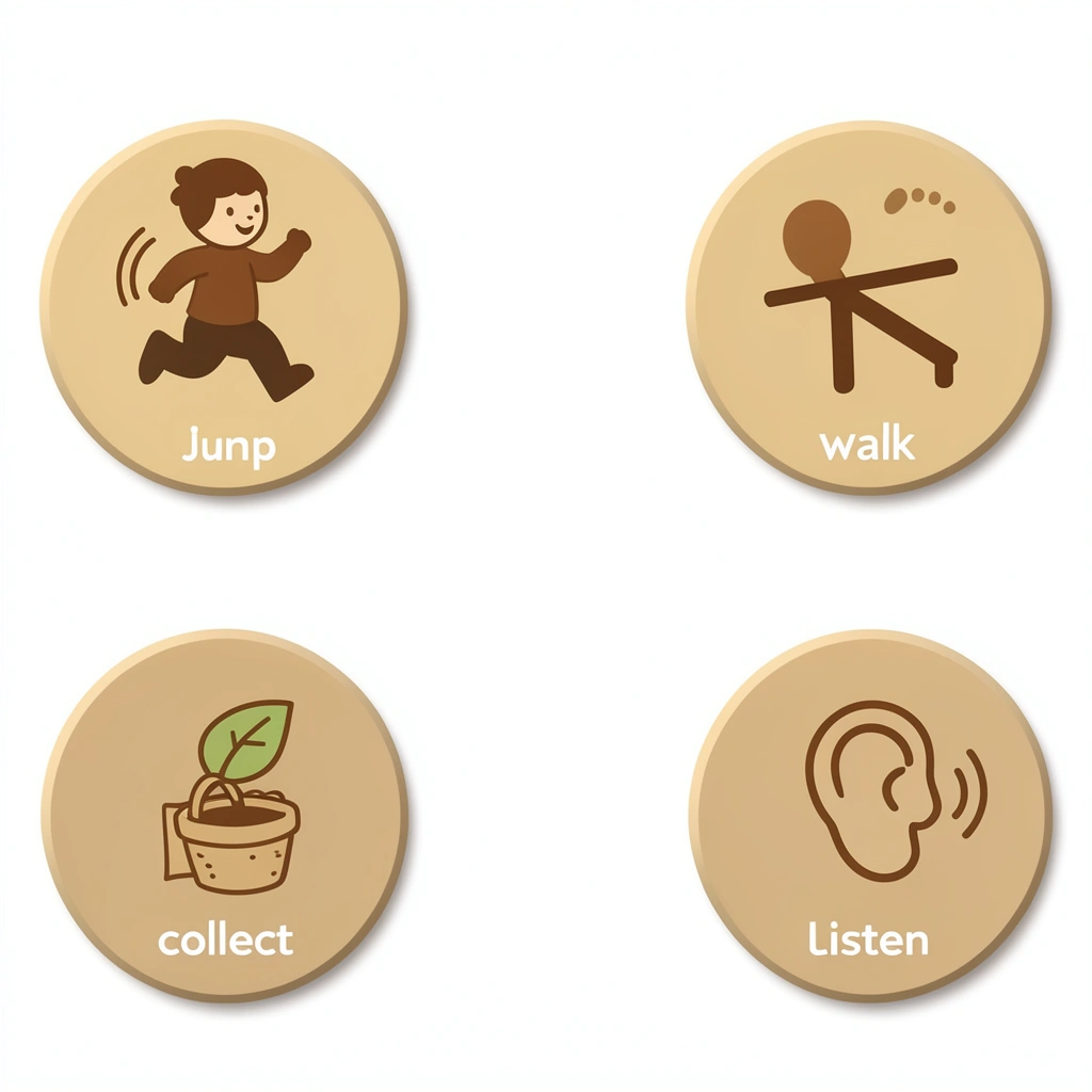 Ikony aktywności — symbole do planszy - Szablony - Dzień Lasu