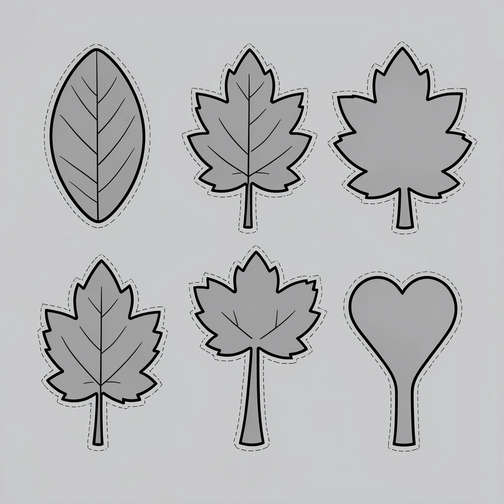 Szablony do wycinania i podrwania - Szablony - Dzień Lasu