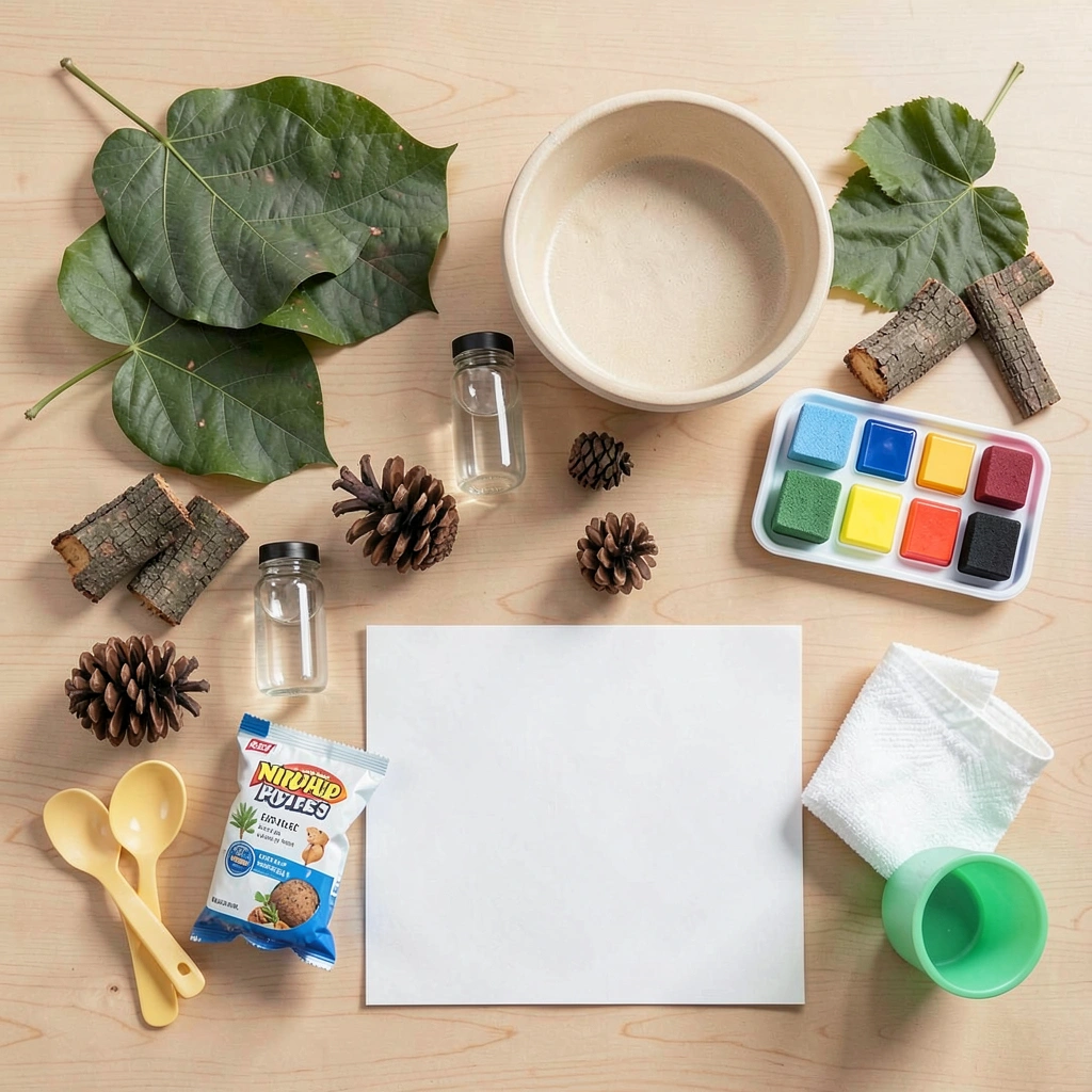 Flat lay — wszystkie materiały - Materiały - Dzień Lasu