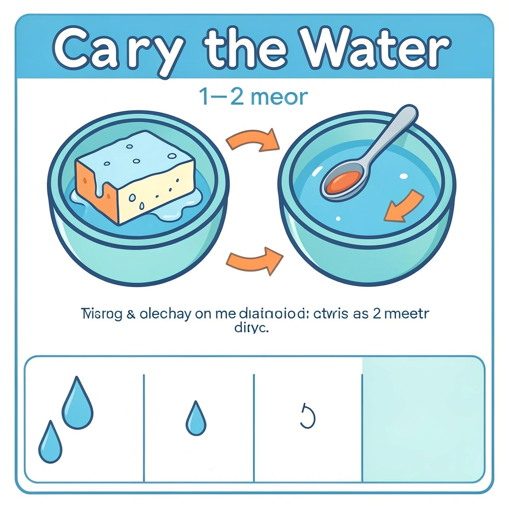 Szablon gry 'Przenosimy wodę' — instrukcja i plansza - Szablony - Dzień Wody