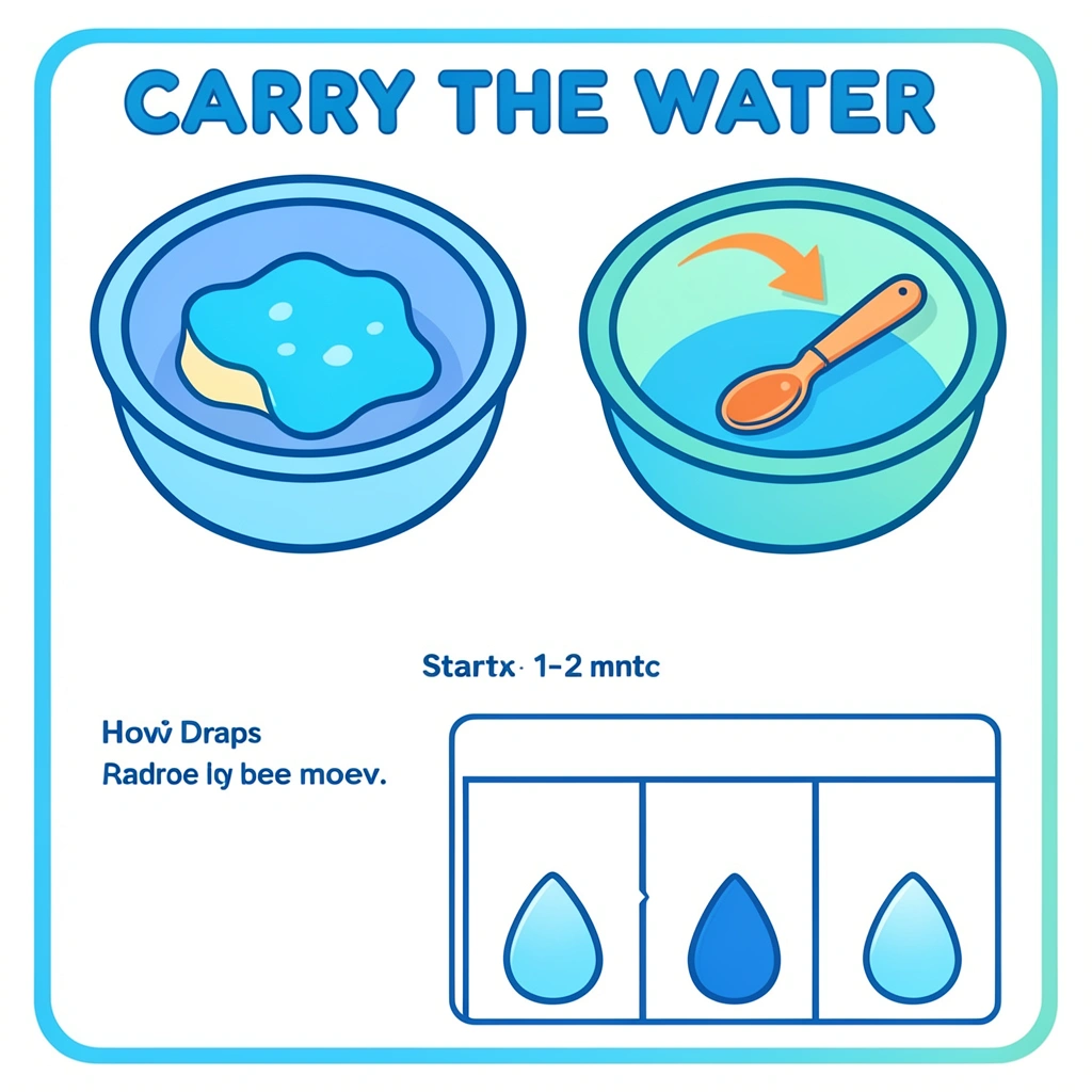 Szablon gry 'Przenosimy wodę' — instrukcja i plansza - Szablony - Dzień Wody