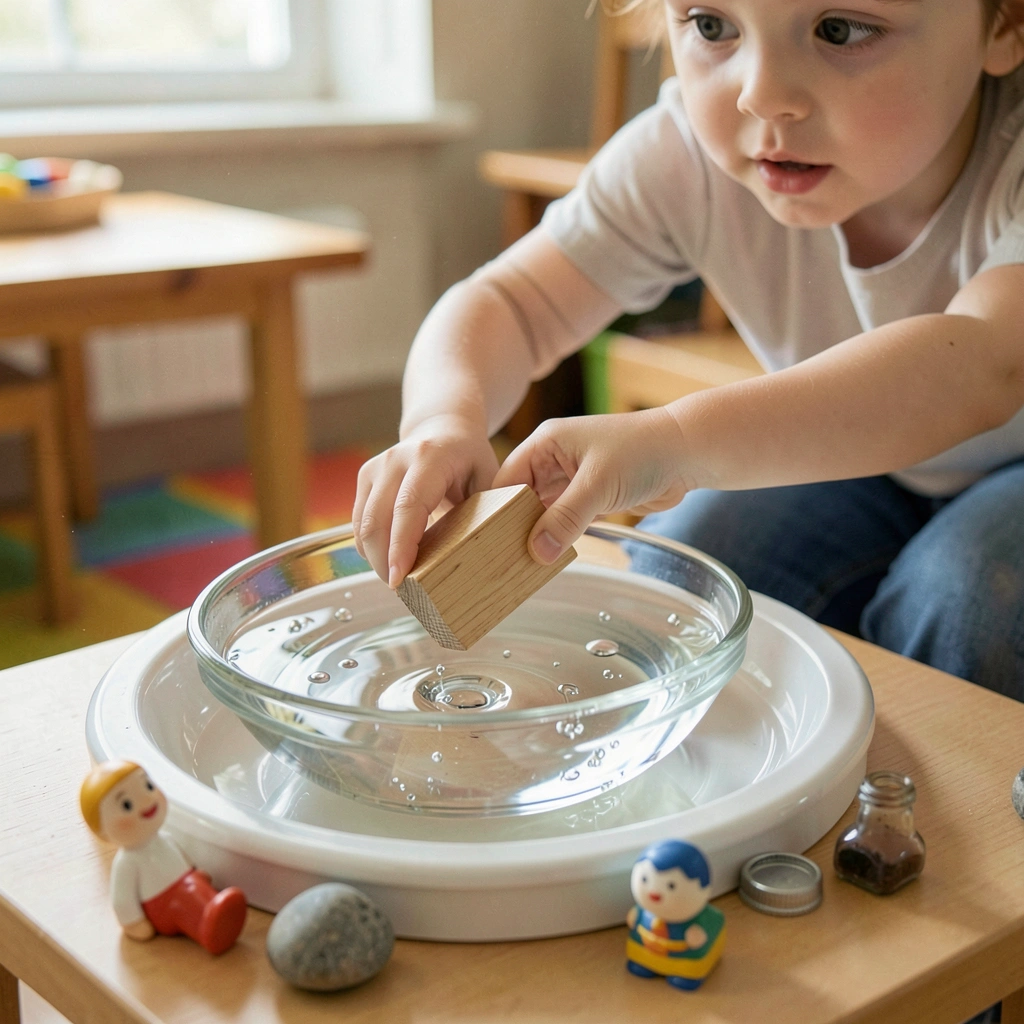 Ilustracja: Eksperyment 'Tonę czy pływam?' - Materiały - Dzień Wody