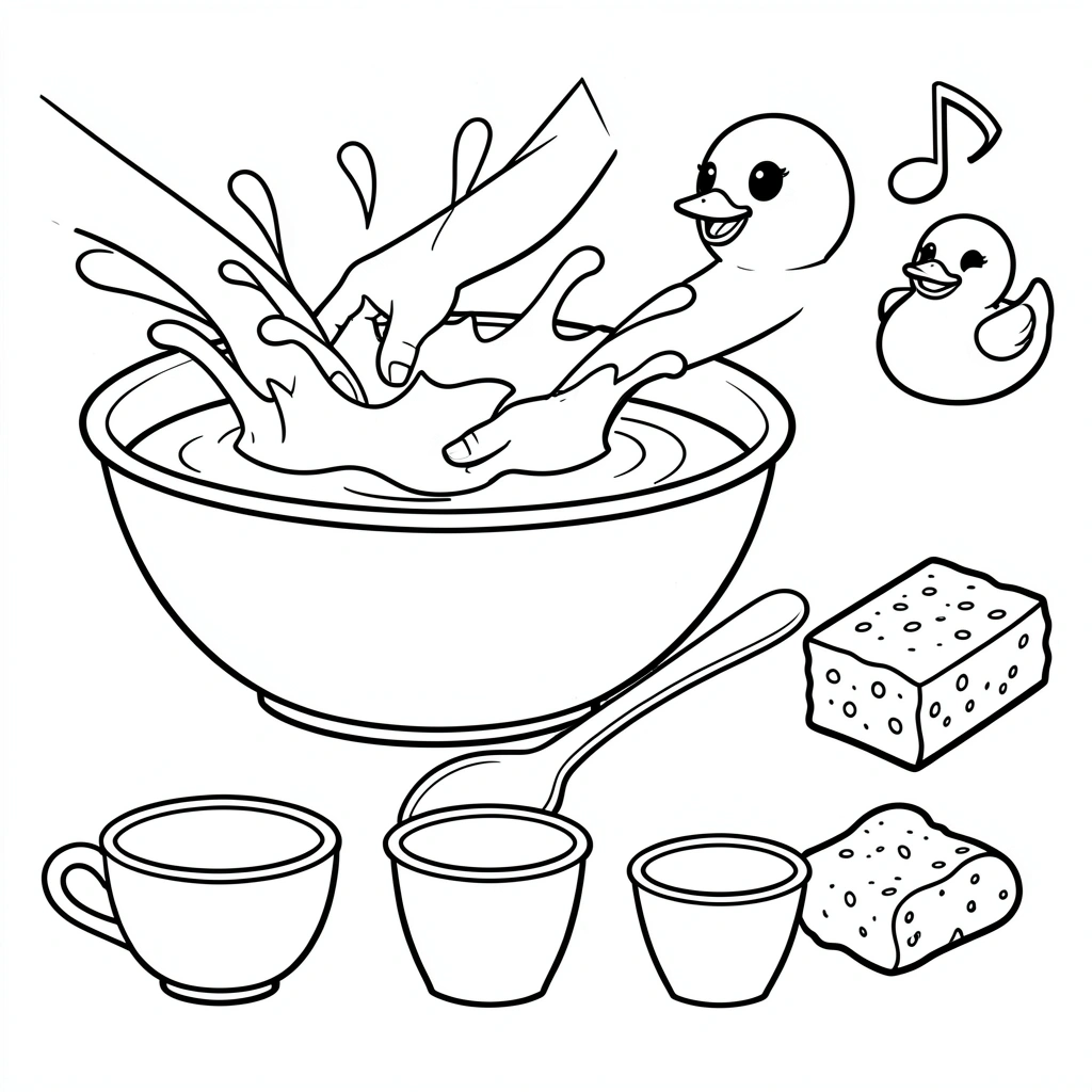 Kolorowanka — Plusk, plusk, plusk - Kolorowanki - Dzień Wody