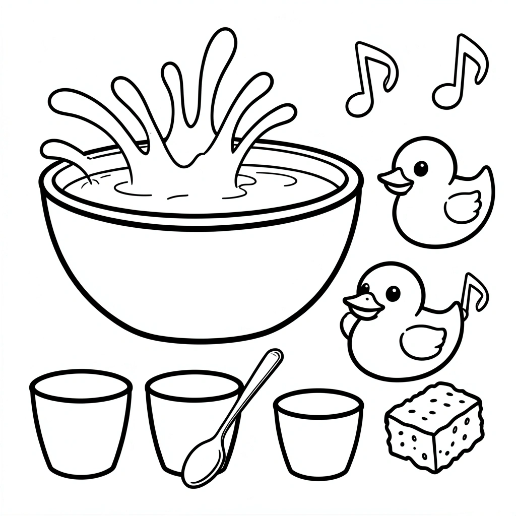 Kolorowanka — Plusk, plusk, plusk - Kolorowanki - Dzień Wody