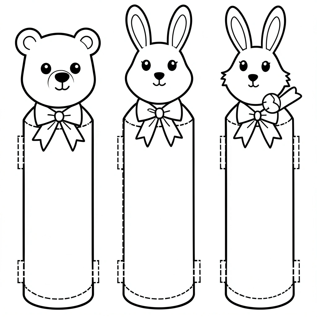 Szablony kukiełek na palec - Szablony - Dzień Teatru