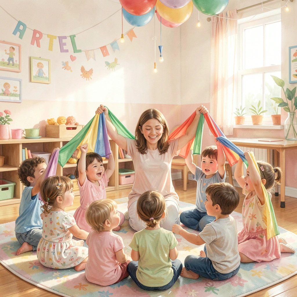 Krąg pożegnalny — machanie chustkami - Materiały - Dzień Teatru