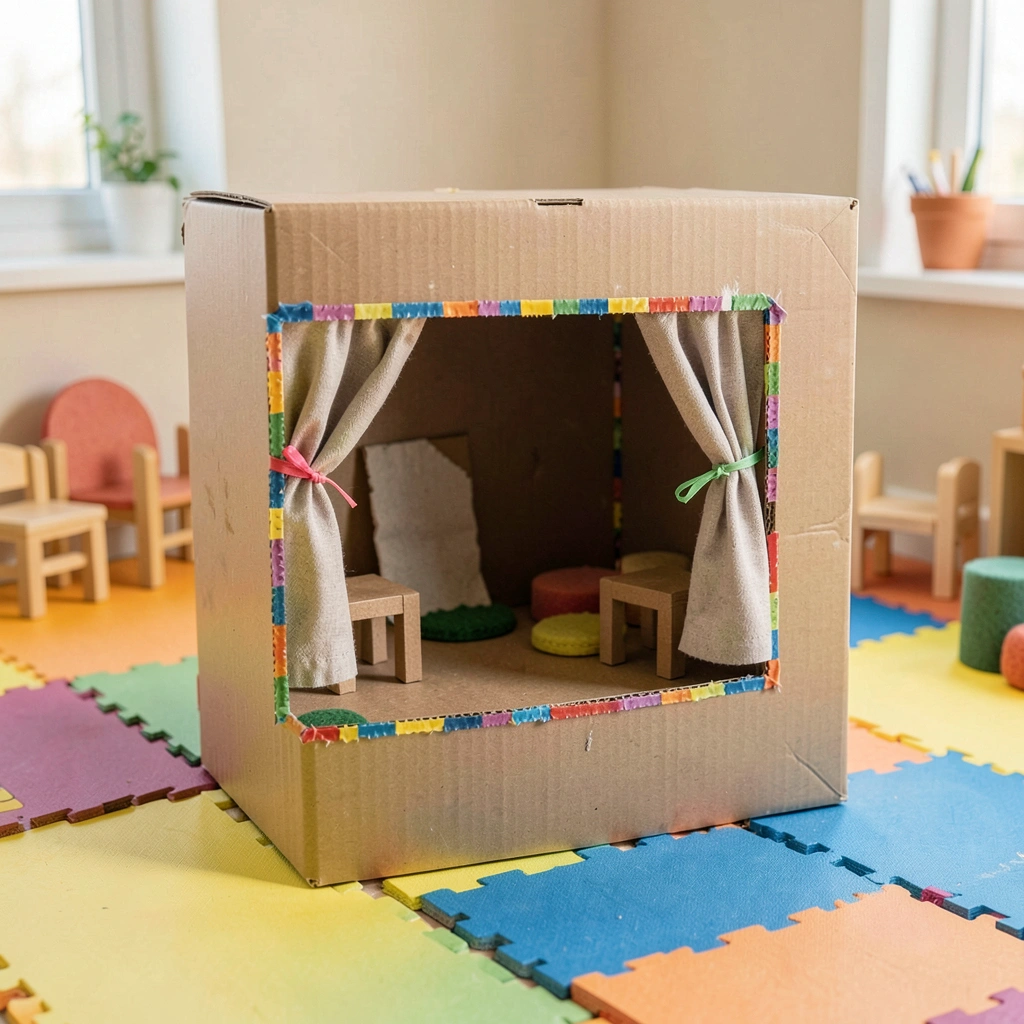 Kartonowe „okienko” — scena teatralna - Materiały - Dzień Teatru
