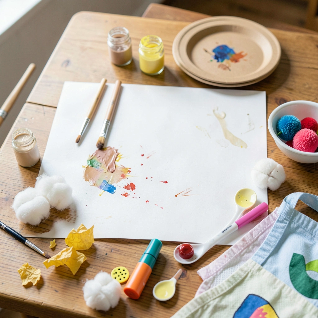 Stanowisko do malowania — zdjęcie referencyjne - Materiały - Światowy Dzień Budyniu