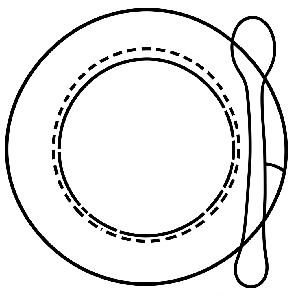 Talerzyk do wycięcia — szablon - Szablony - Światowy Dzień Budyniu