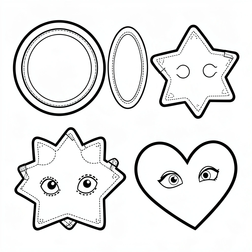 Szablony masek - arkusz A4 - Szablony - Prima Aprilis