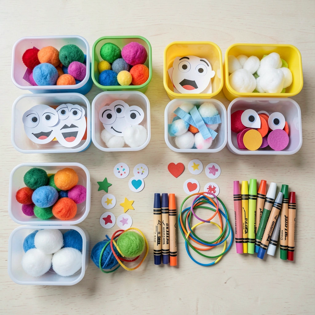 Zestaw gotowych elementów - widok z góry - Materiały - Prima Aprilis