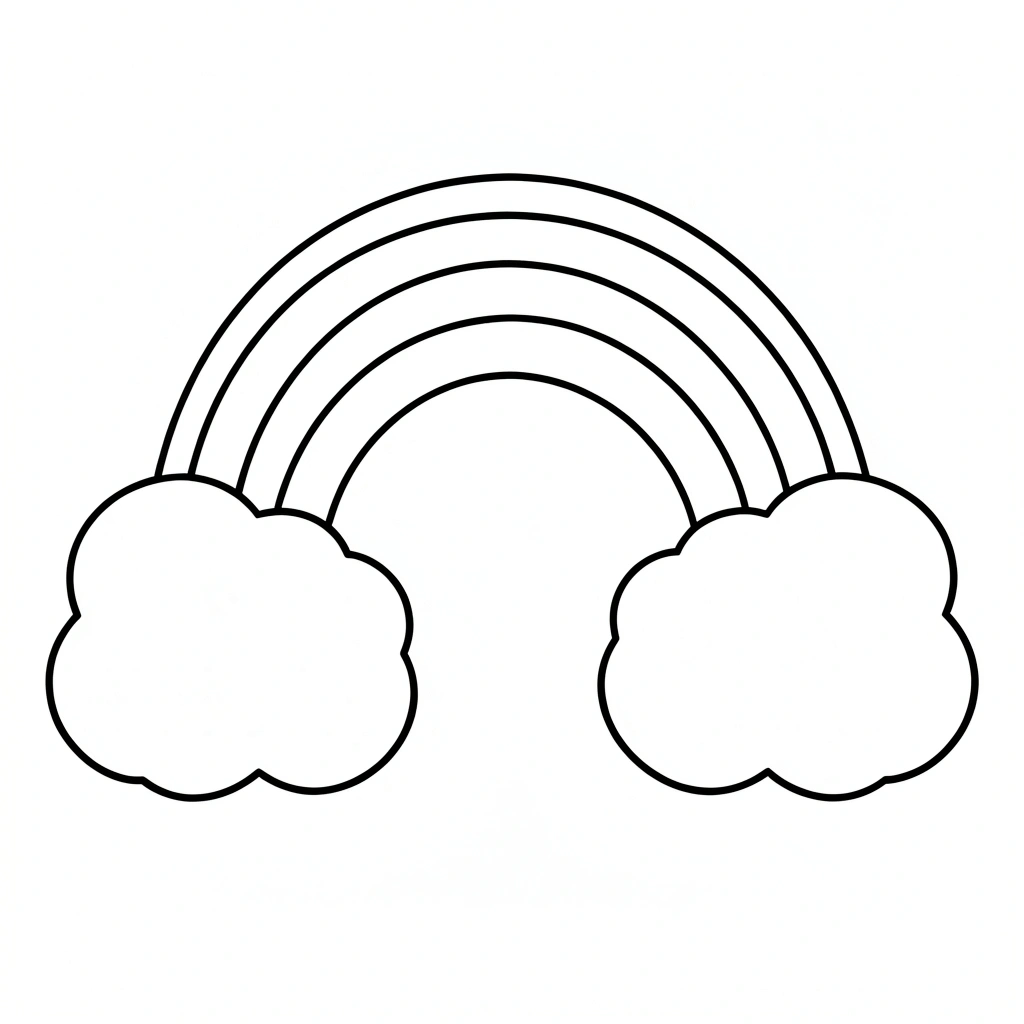 Szablon tęczy A4 - Szablony - Dzień Tęczy