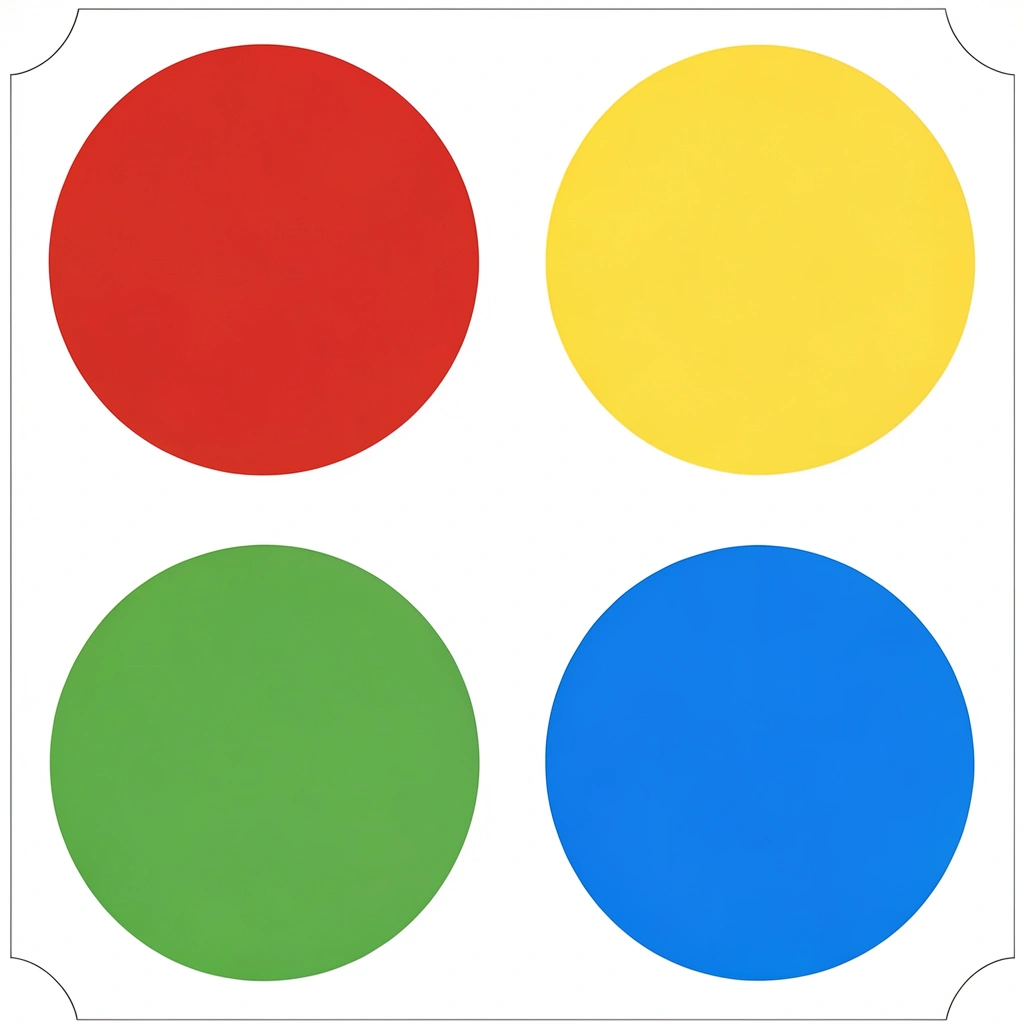 Karty kolorów do wycięcia - Szablony - Dzień Tęczy