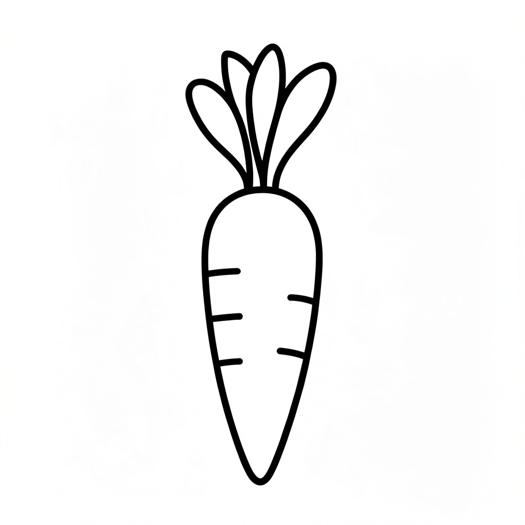 Kontur marchewki — szablon do wydruku - Szablony - Dzień Marchewki