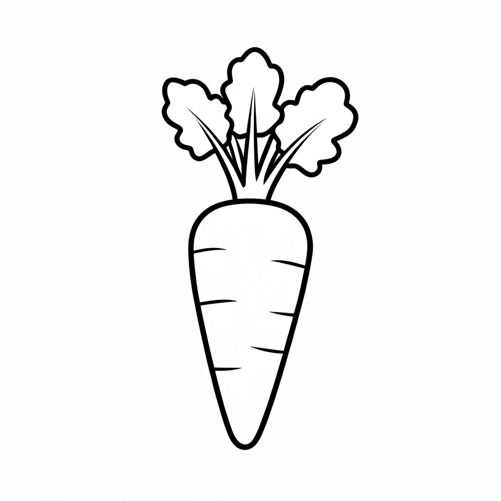 Kolorowanka: duża marchewka - Kolorowanki - Dzień Marchewki
