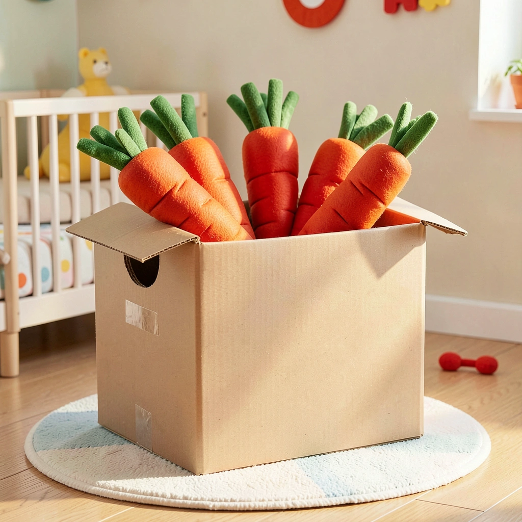 Pudełko do wkładania — pomysł aranżacji - Szablony - Dzień Marchewki