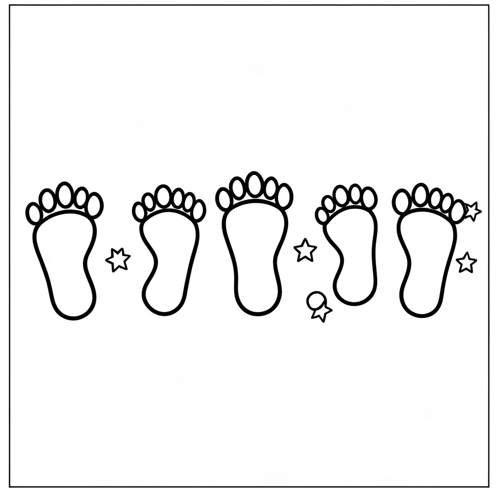 Szablon — Tor stóp do stemplowania - Szablony - Dzień Sportu